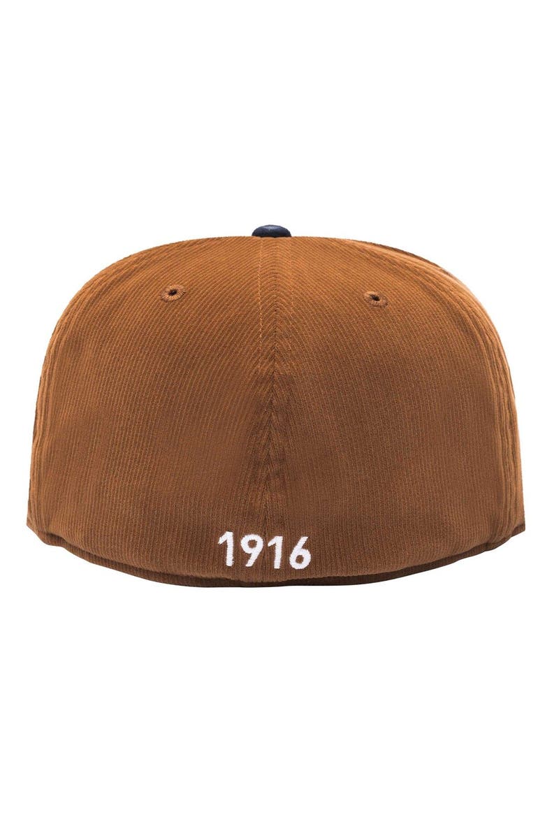 FAN INK Men's Brown Club America Cognac Fitted Hat, Alternate, color, 