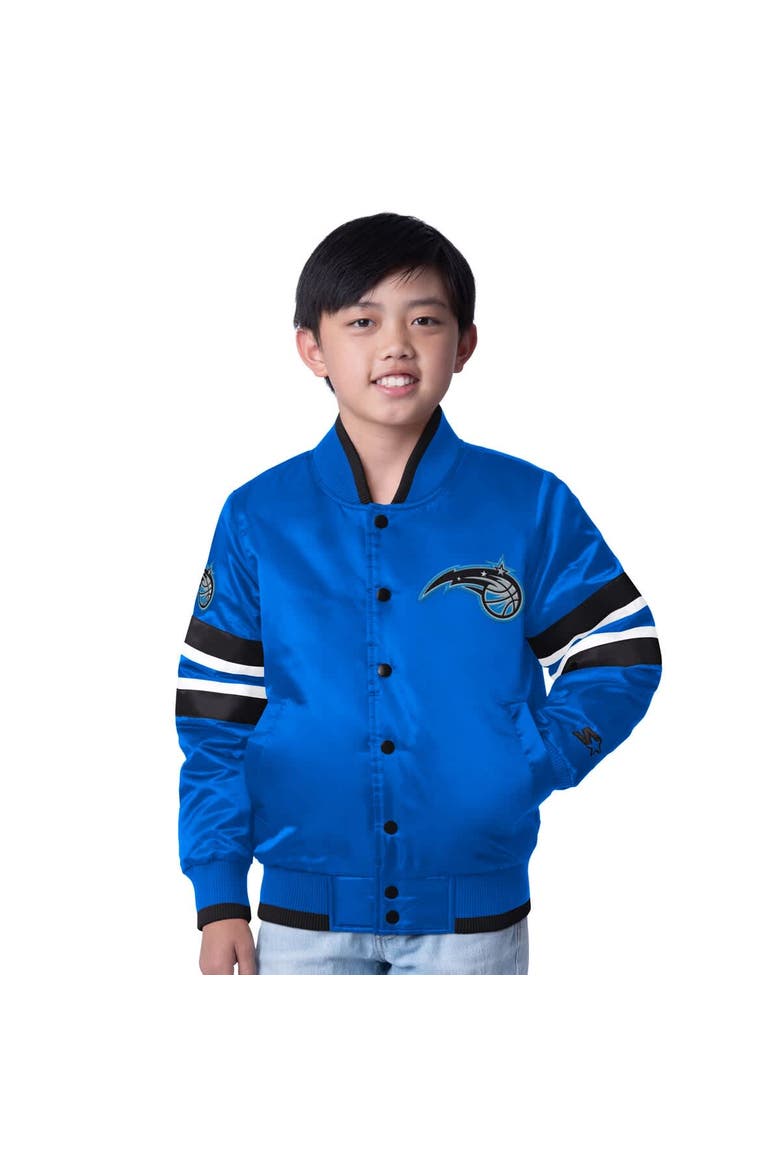 Youth Starter Blue Orlando Magic Scout Varsity Full-Snap Jacket, Alternate, color, Blue