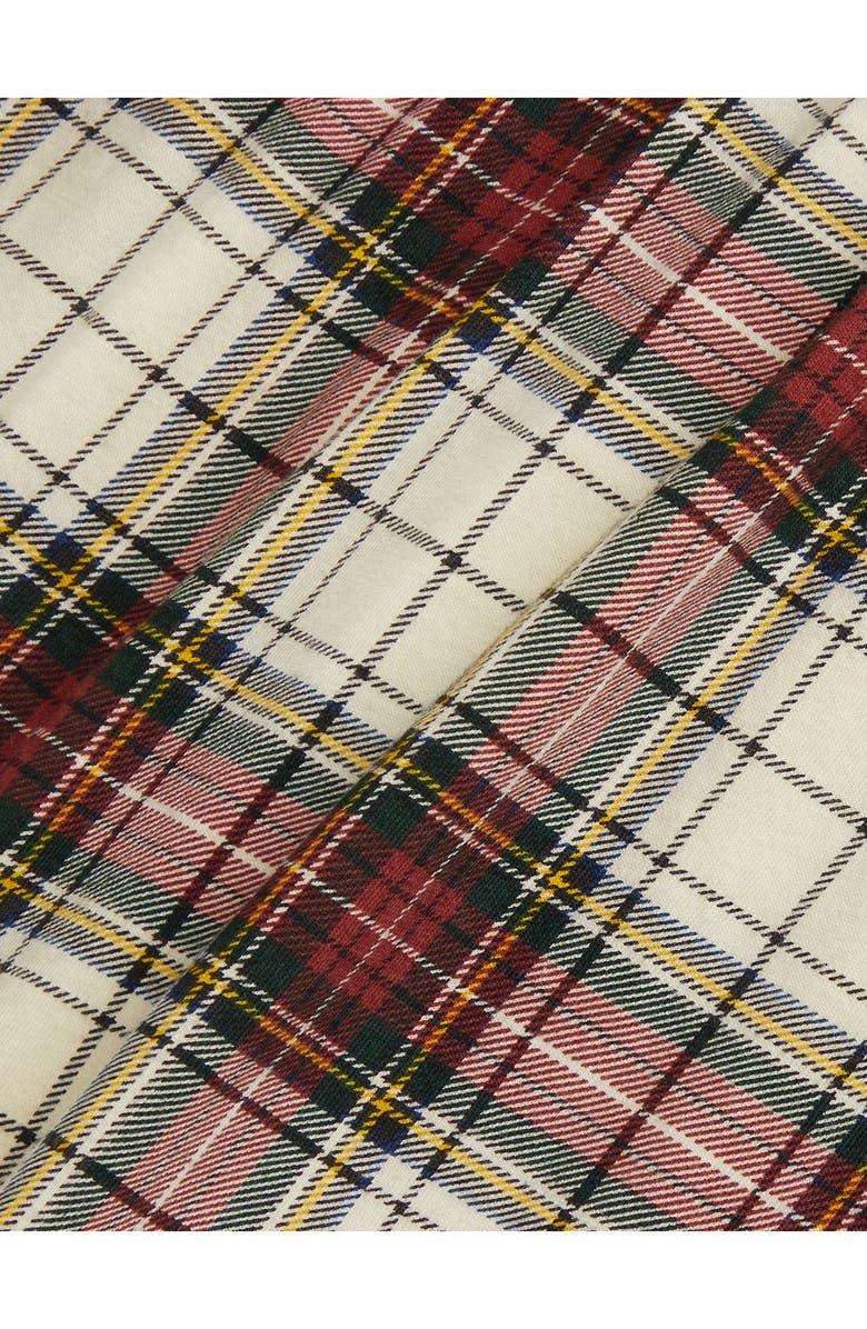 Ralph Lauren Plaid Long Sleeve Cotton Smocked Bodice Dress & Bloomers, Alternate, color, Beige Multi