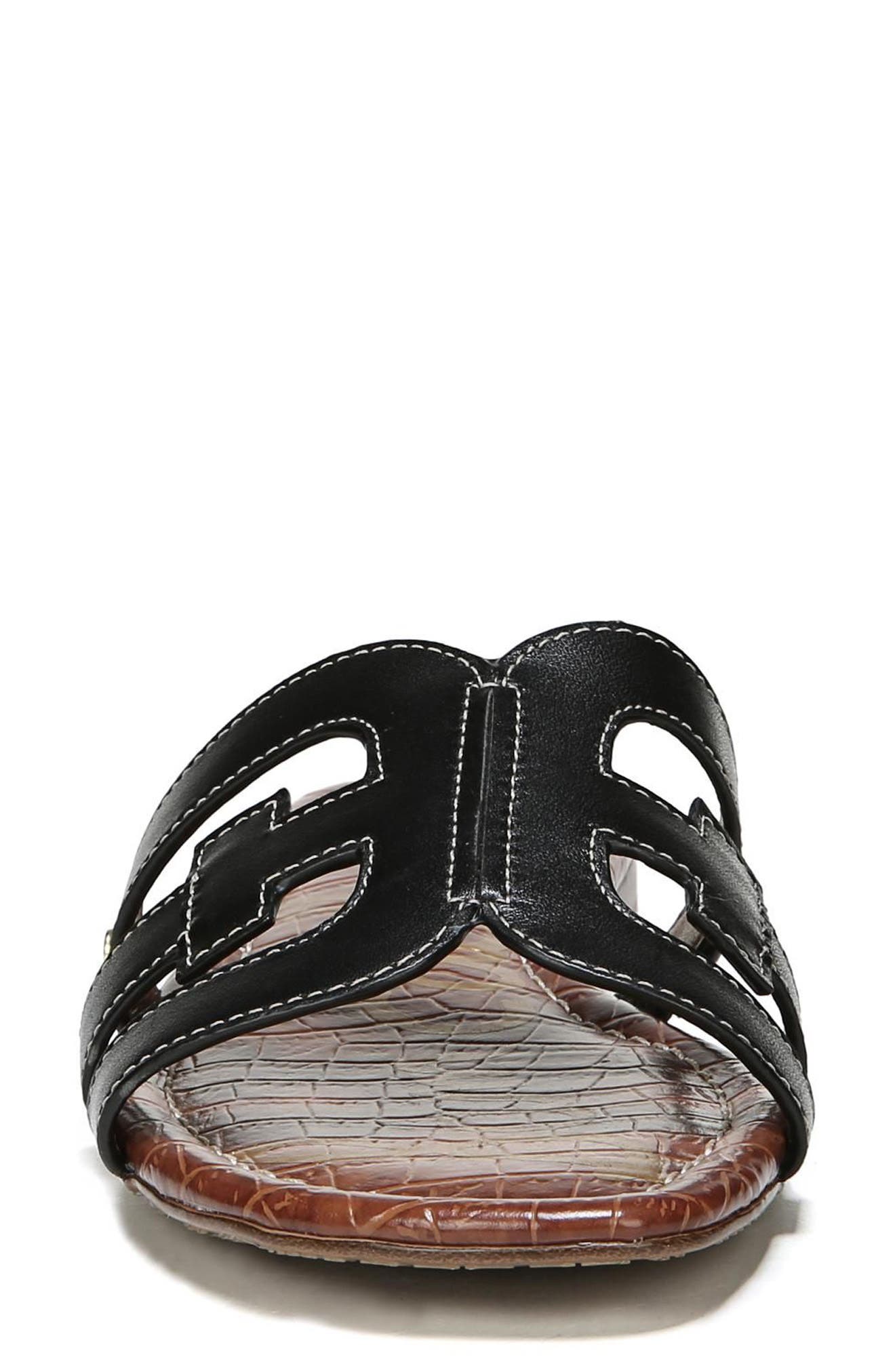 Sam Edelman Bay Cutout Slide Sandal - Wide Width Available, Alternate, color, Black