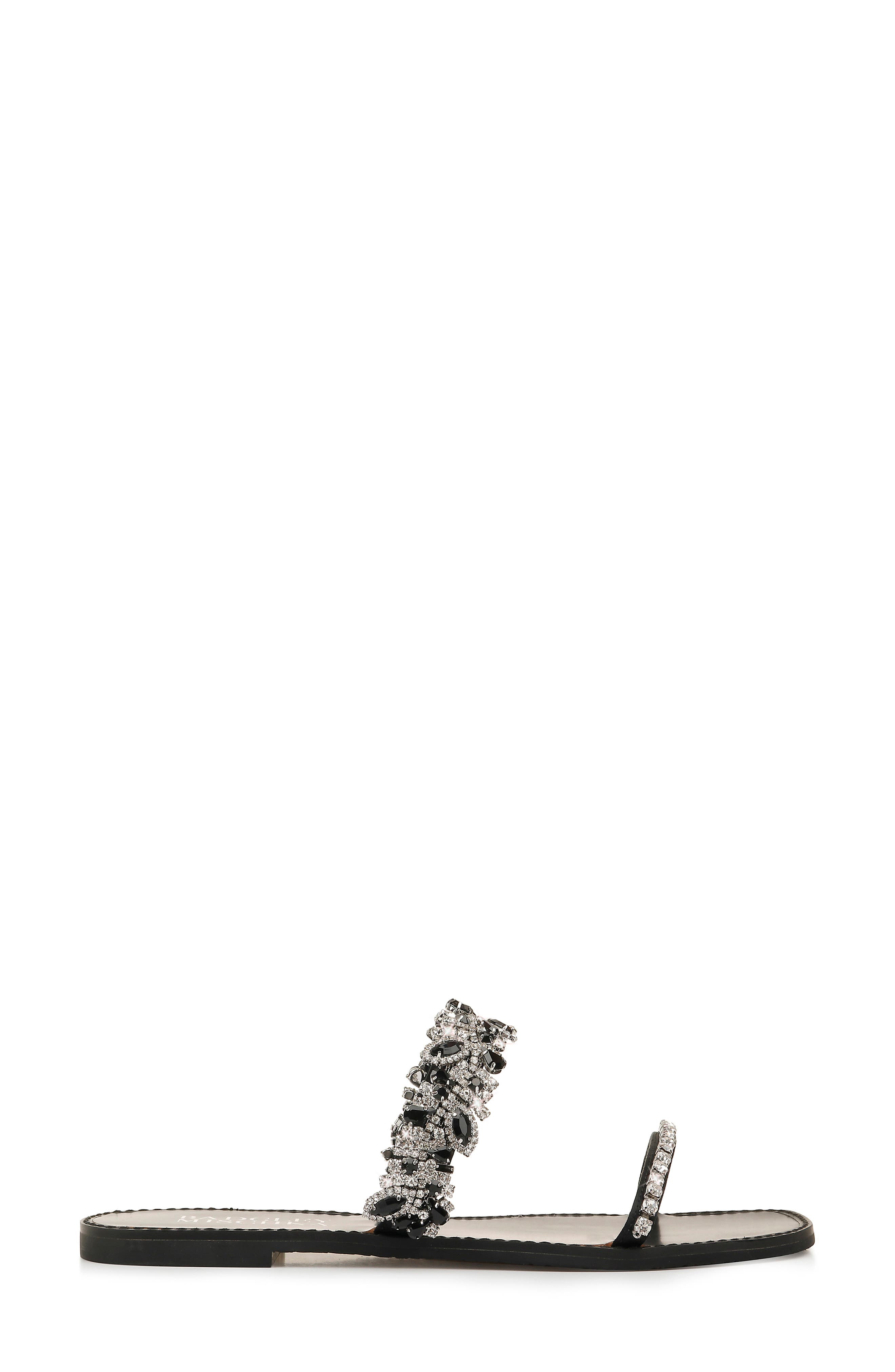 Badgley Mischka Collection Badgley Mischka Jenelle Embellished Slide Sandal, Alternate, color, 
