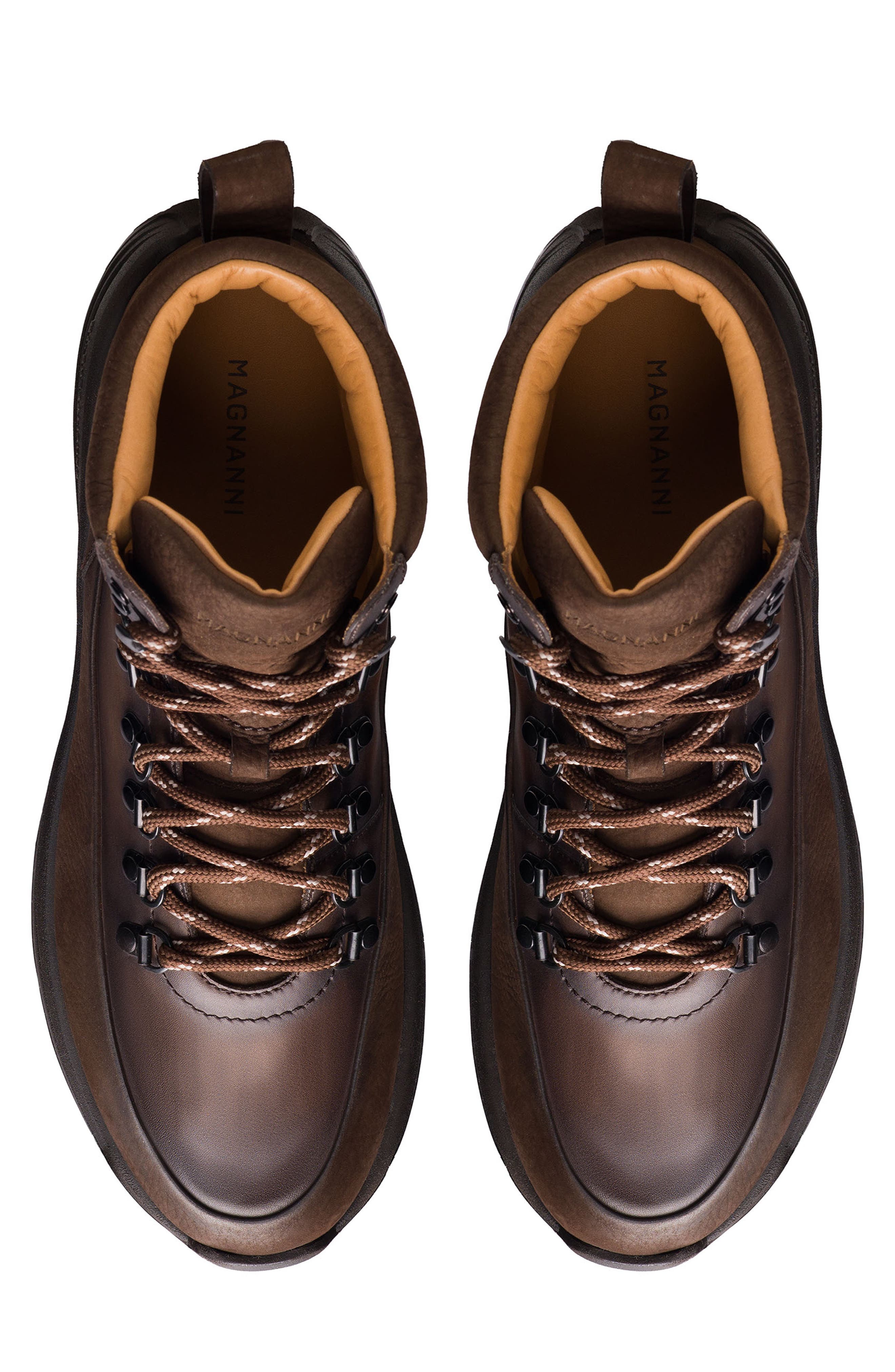 Strata Water Repellent Leather Boot, Alternate, color, TUMBLED MIDBROWN