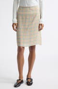 Siedrés Colette Check Crepe Skirt