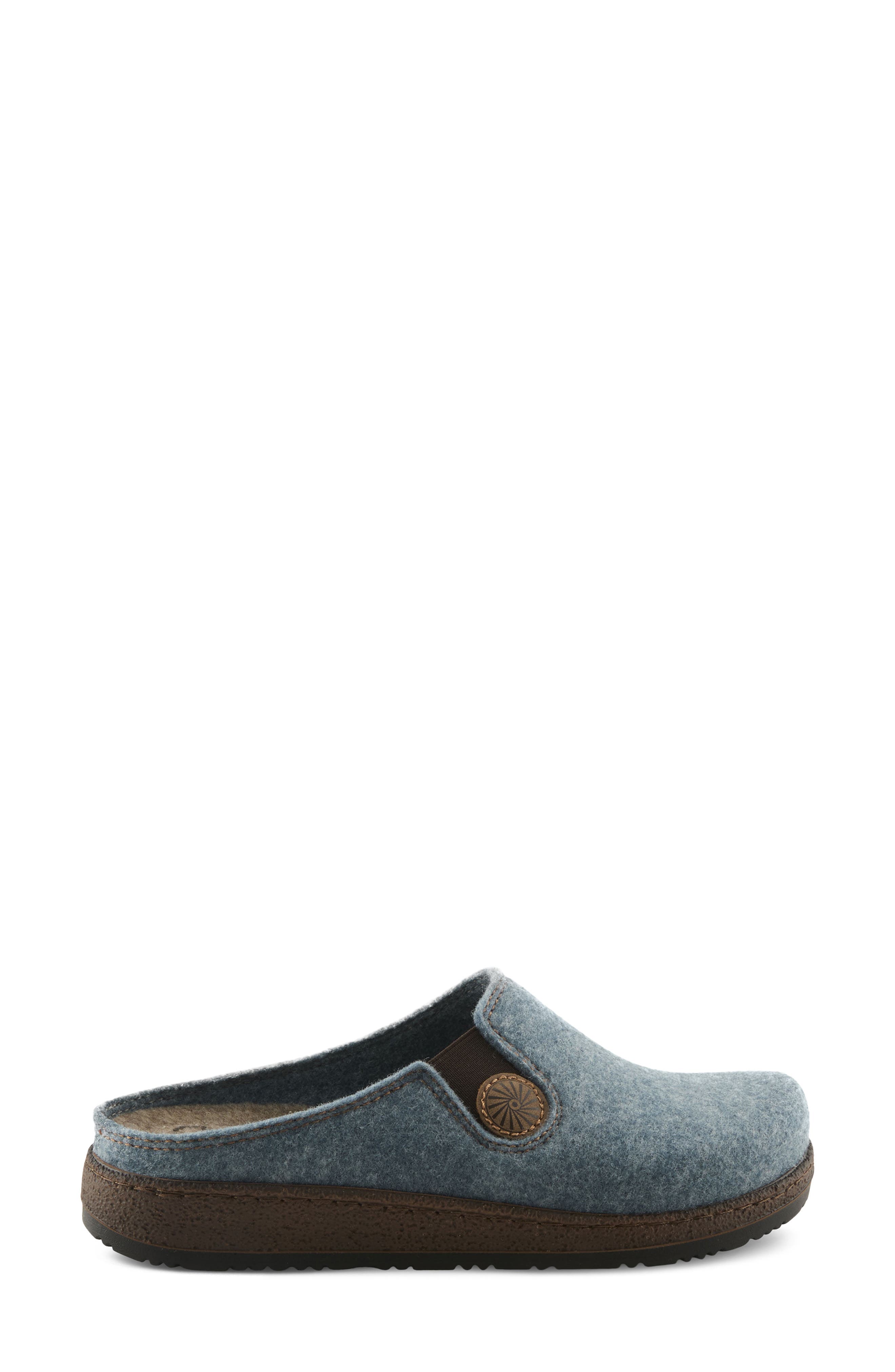 Flexus by Spring Step Cozily Wool Clog, Alternate, color, Denim Blue