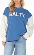 Roxy Lineup Contrast Crewneck Sweatshirt