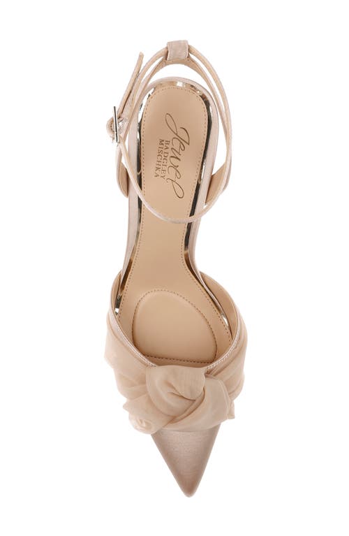 Jewel Badgley Mischka Federica Ankle Strap Pointed Toe Pump