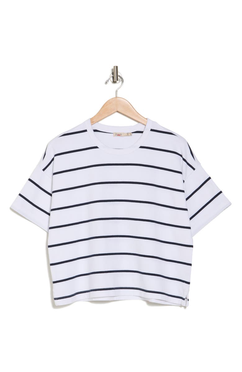 Faherty Rugby Stripe Organic Cotton T-Shirt, Alternate, color, 