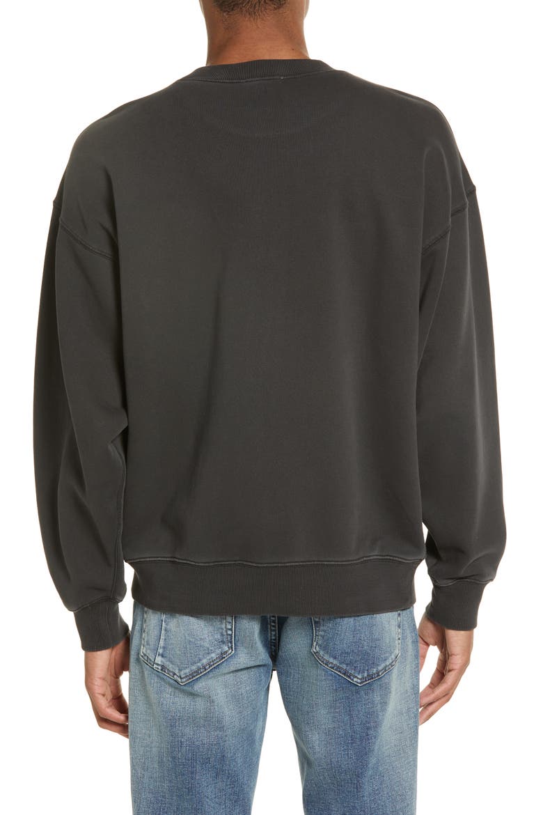 Core Oversize Crewneck Sweatshirt, Alternate, color, VINTAGE BLACK