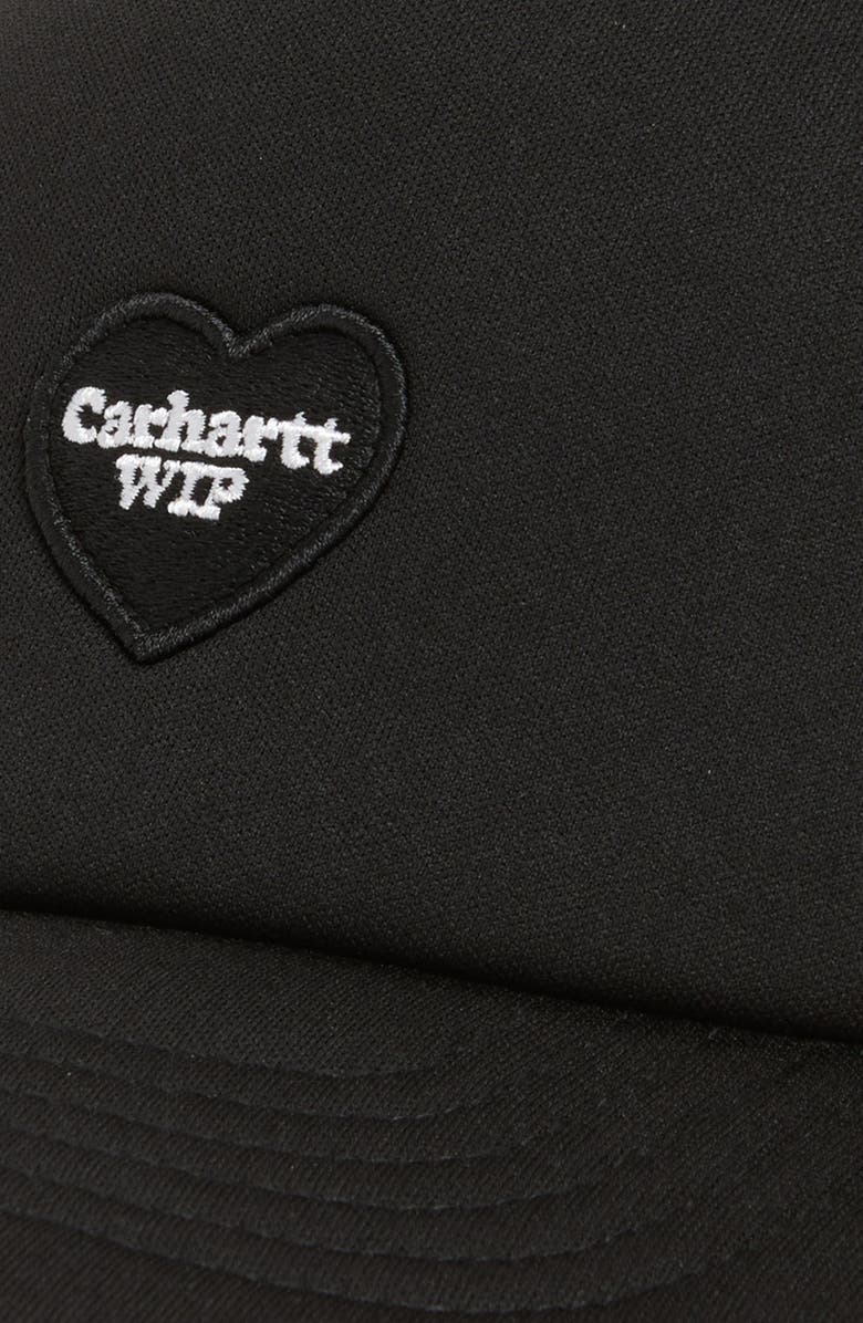 Carhartt Work In Progress Heart Patch Trucker Hat, Alternate, color, Black