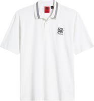 HUGO x RB Formula One™ Team Relaxed Fit Stretch Piqué Polo