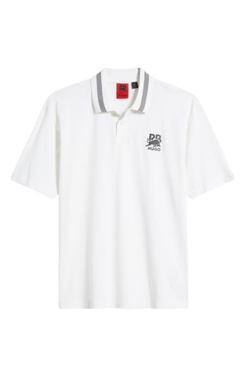 HUGO BOSS HUGO X RB FORMULA ONE™ TEAM RELAXED FIT STRETCH PIQUÉ POLO 