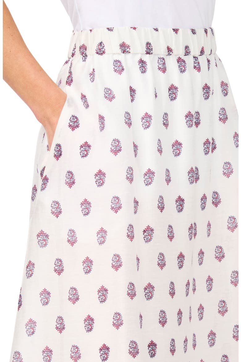 Print Midi Skirt, Alternate, color, CALYPSO CORAL