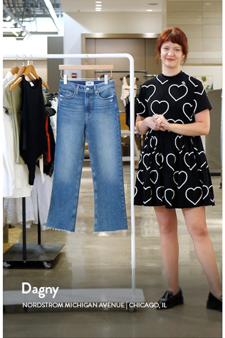 Leenah Raw Hem High Waist Ankle Wide Leg Jeans video