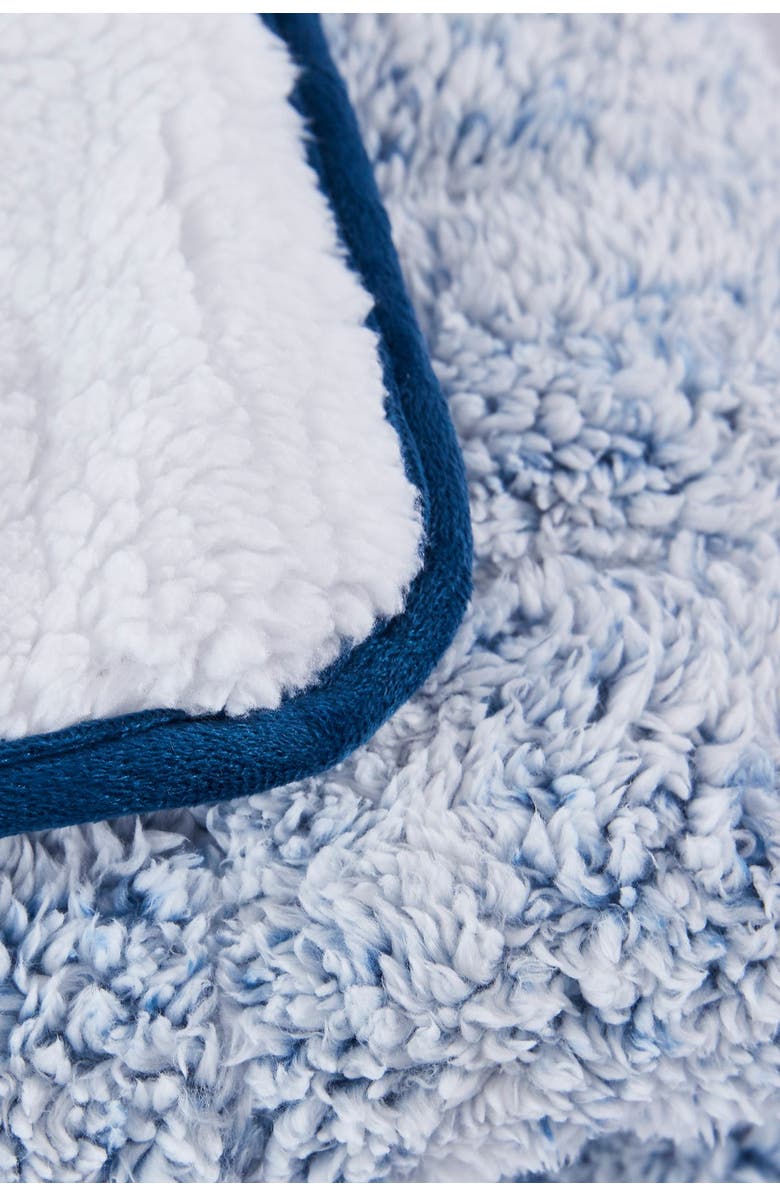 DREAMOTHIS Teddy Faux Shearling Reversible Weighted Throw Blanket - Blue, Alternate, color,