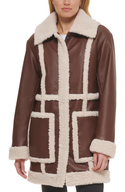 Faux Shearling Coat