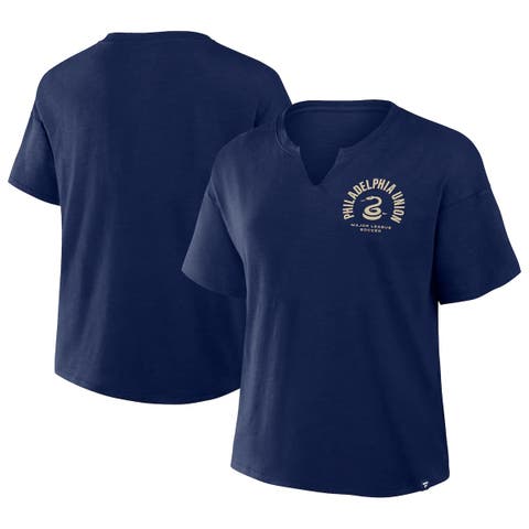 Women's Fanatics Navy Philadelphia Union Bicycle Kick Stadium Slub T-Shirt