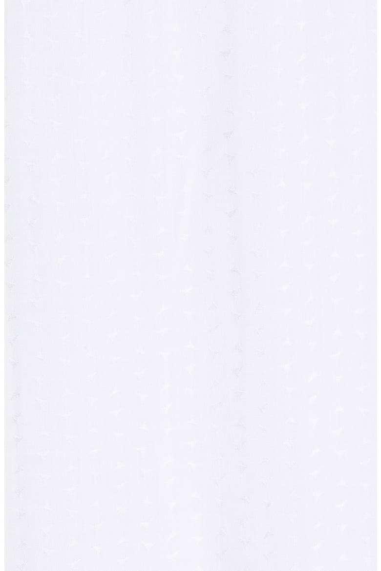 Lace Trim Puff Sleeve Shift Dress, Alternate, color, WHITE
