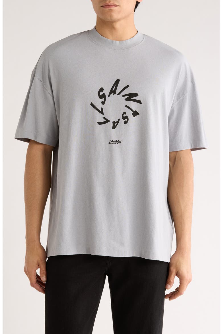 Halo Cotton Graphic T-Shirt, Main, color, MACHINE GREY