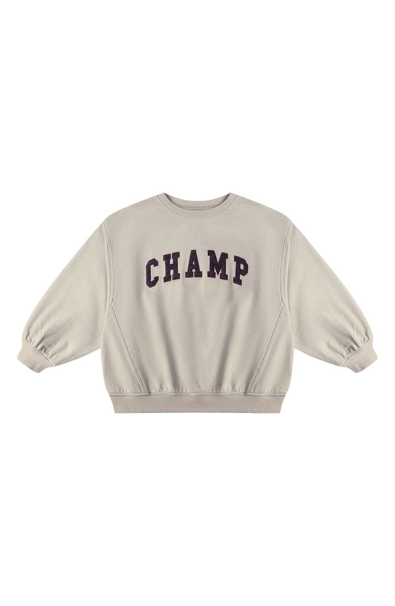 QUINCY MAE Champ Sweatshirt, Main, color, Stone