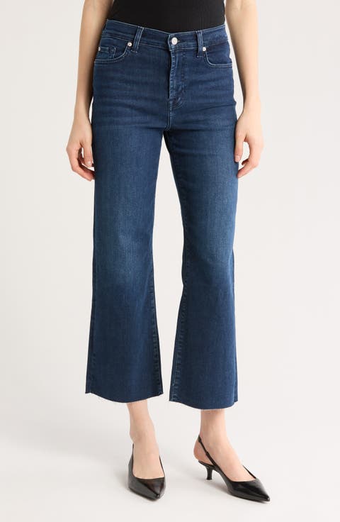 Alexa Raw Hem Ankle Crop Jeans