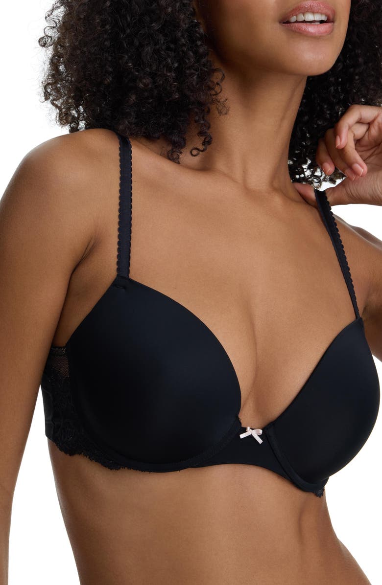 Skarlett Blue Captivate Full Coverage T-Shirt Bra, Alternate, color, Black