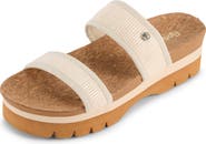 FLOOPI Knit Platform Slide Sandal