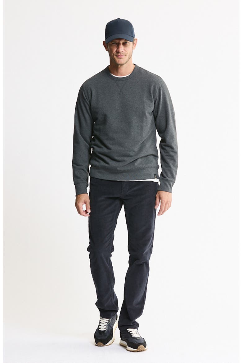 Soft Touch Fleece Crewneck Sweater, Alternate, color, GREY HEATHER