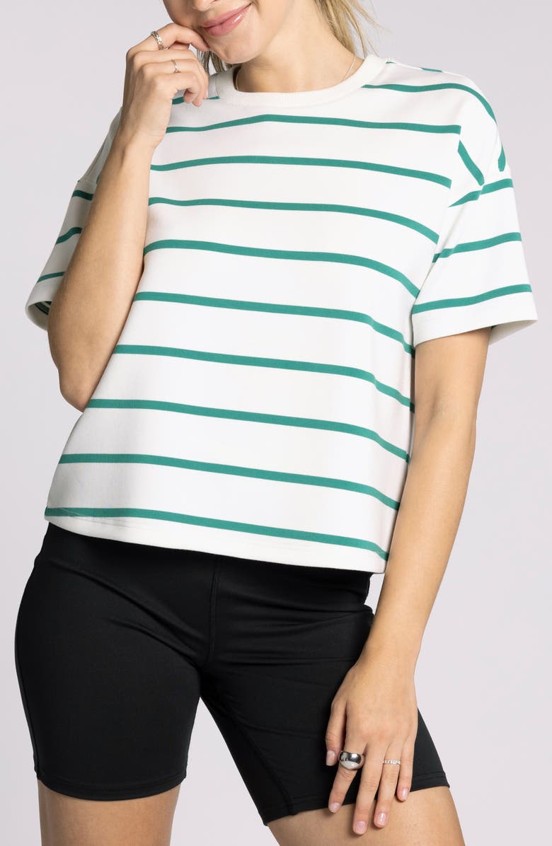 Thread & Supply Corrie T-Shirt, Main, color, White Green