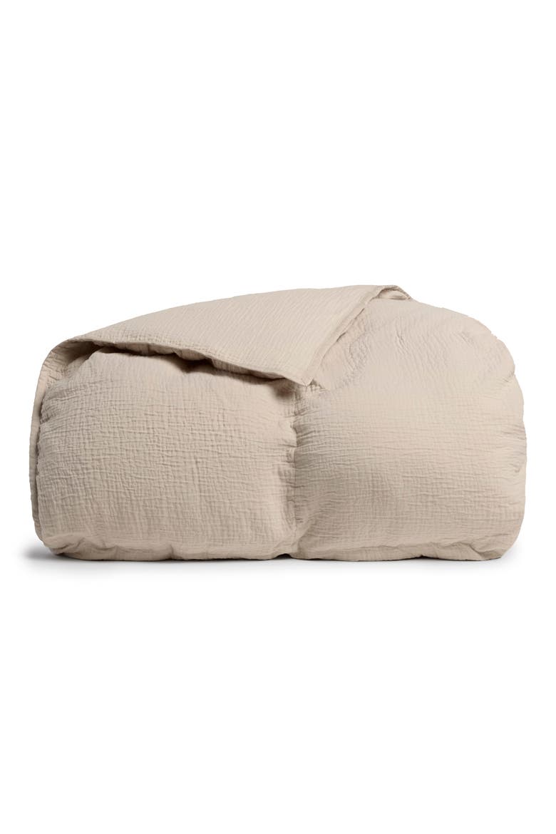 Relaxed Cotton Comforter, Main, color, BONE