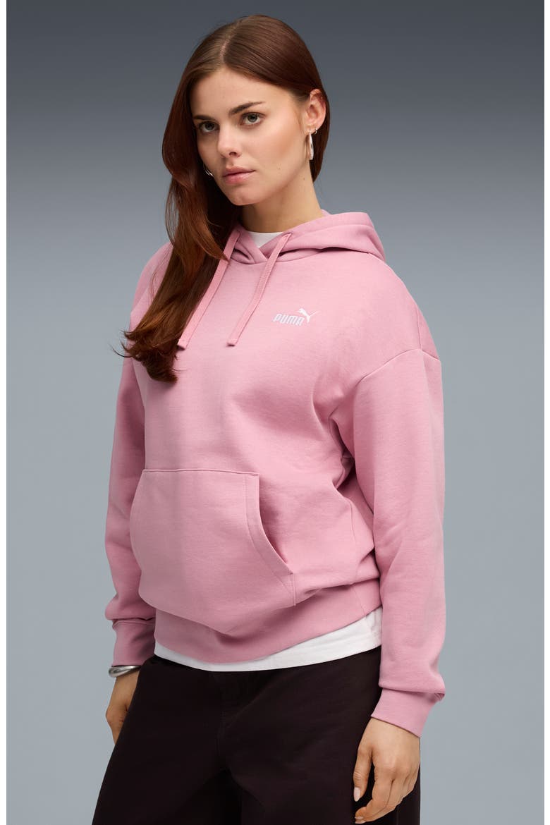 Essentials Small No. 1 Logo Hoodie, Alternate, color, POISED PINK