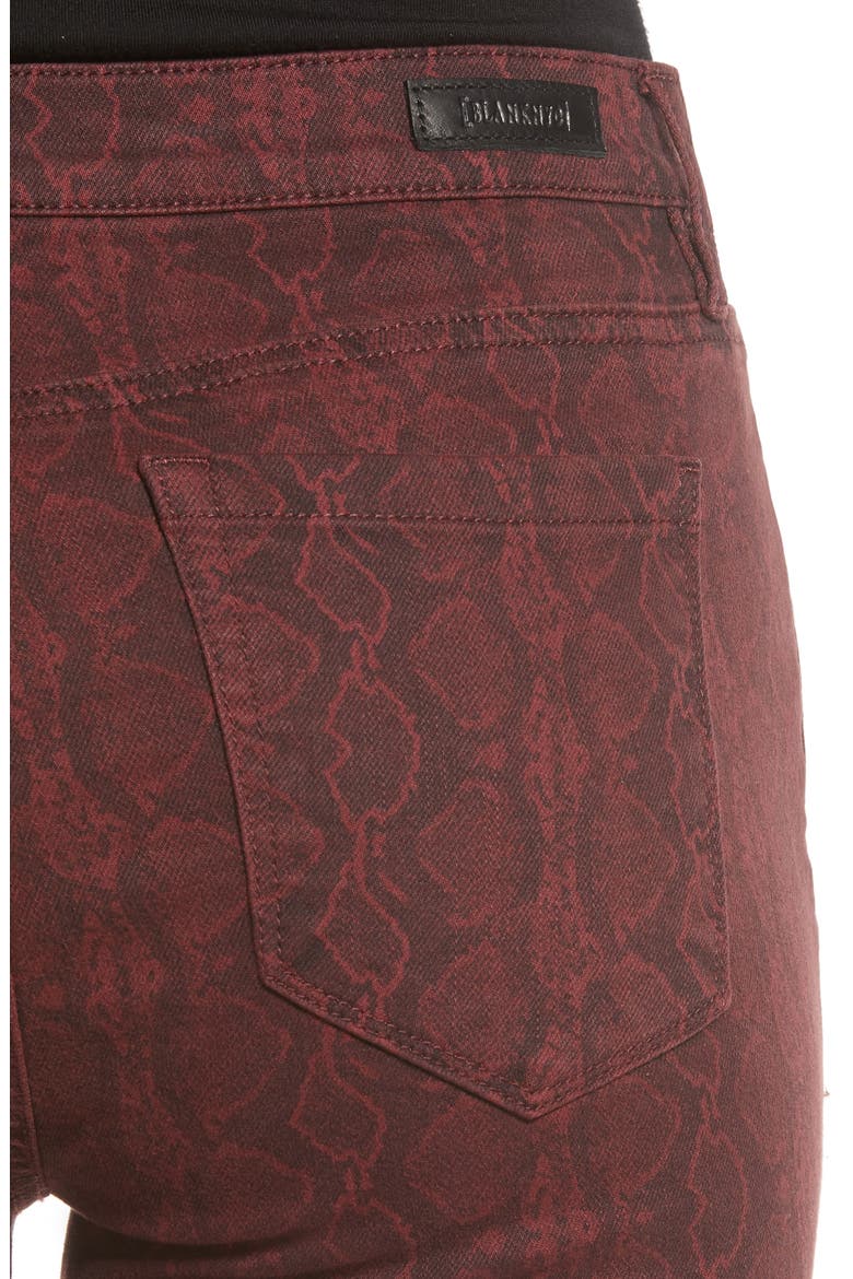 Snake Print Skinny Jeans, Alternate, color, RATTLED UP