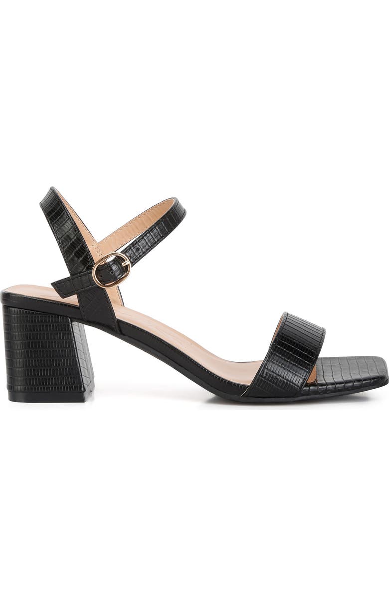 LONDON RAG Keeyana Sandal, Alternate, color, Black