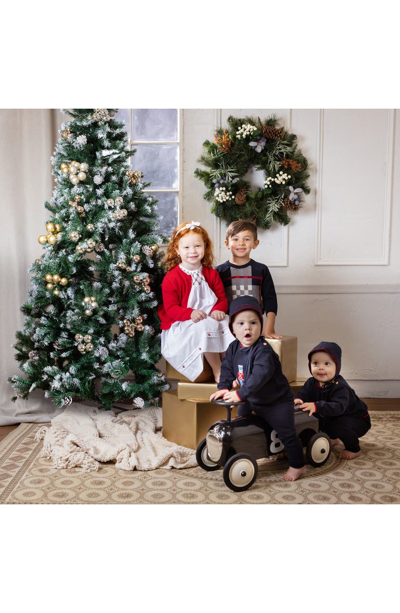 CocoBella Rudolph Holiday Wreath, Alternate, color, Green