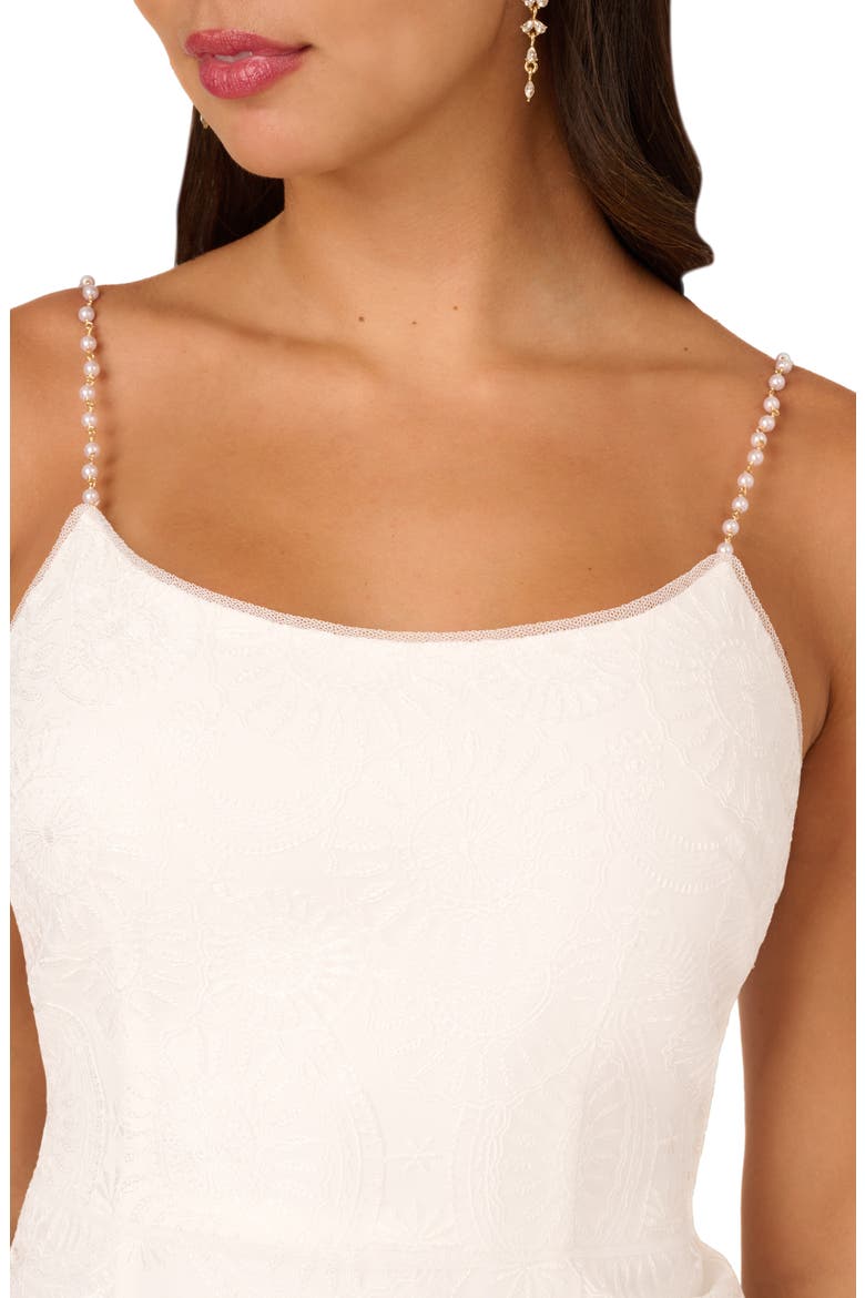 Embroidered Sequin Column Dress, Alternate, color, IVORY