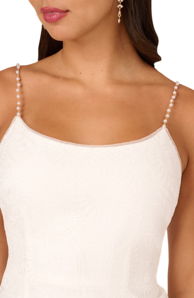 Adrianna Papell Embroidered Sequin Column Dress, Alternate, color, 