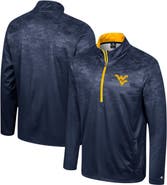 COLOSSEUM Men's Colosseum  Navy West Virginia Mountaineers The Machine Half-Zip Jacket