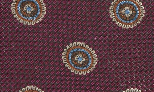 Nordstrom Medallion Silk Tie In Gray
