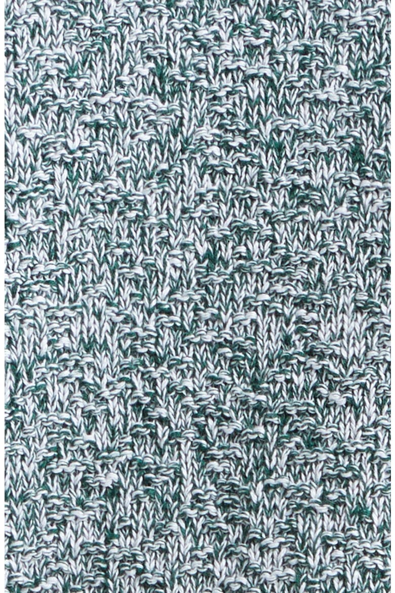 Mélange Cotton Blend Full Zip Sweater, Alternate, color, OFF-WHITE/ GREEN