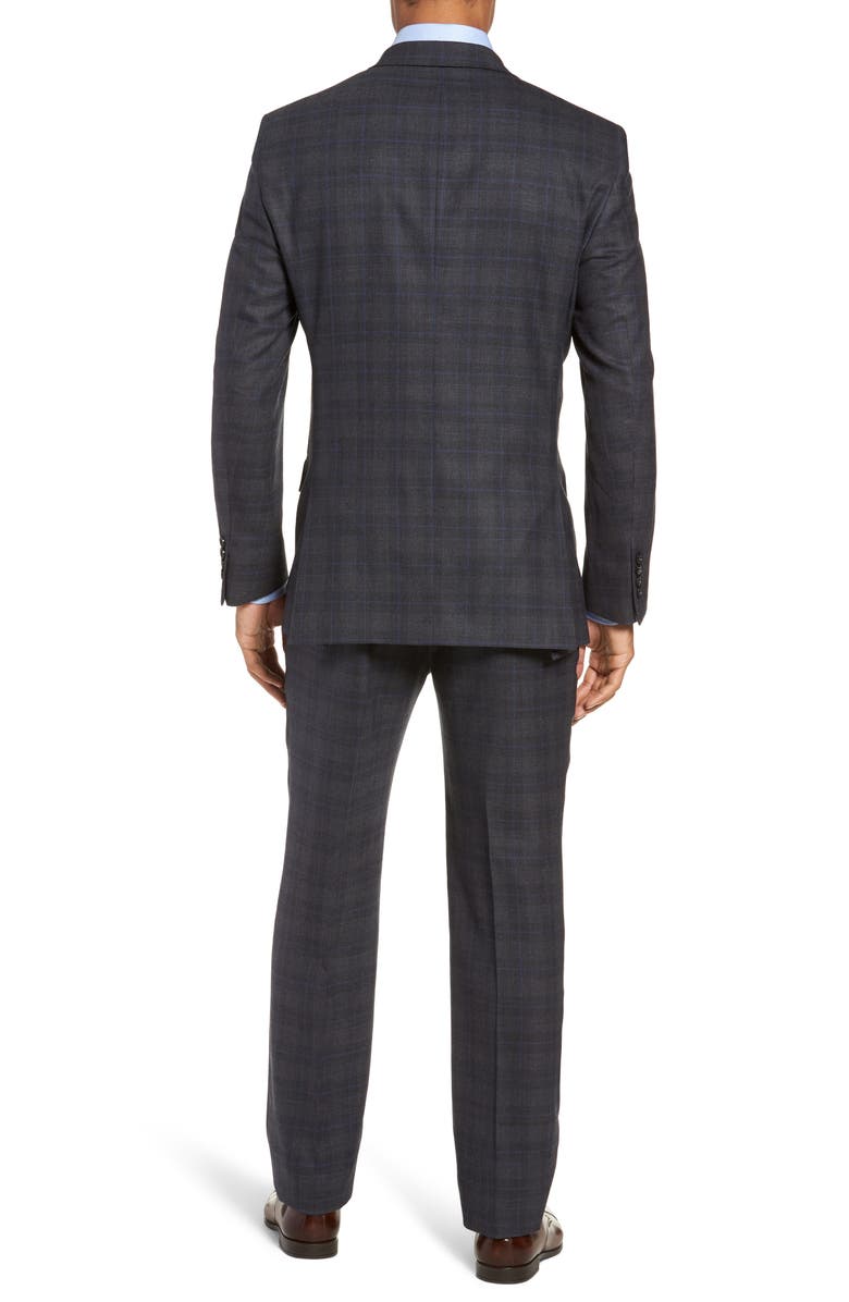 Hart Schaffner Marx New York Classic Fit Plaid Wool Suit, Alternate, color, 