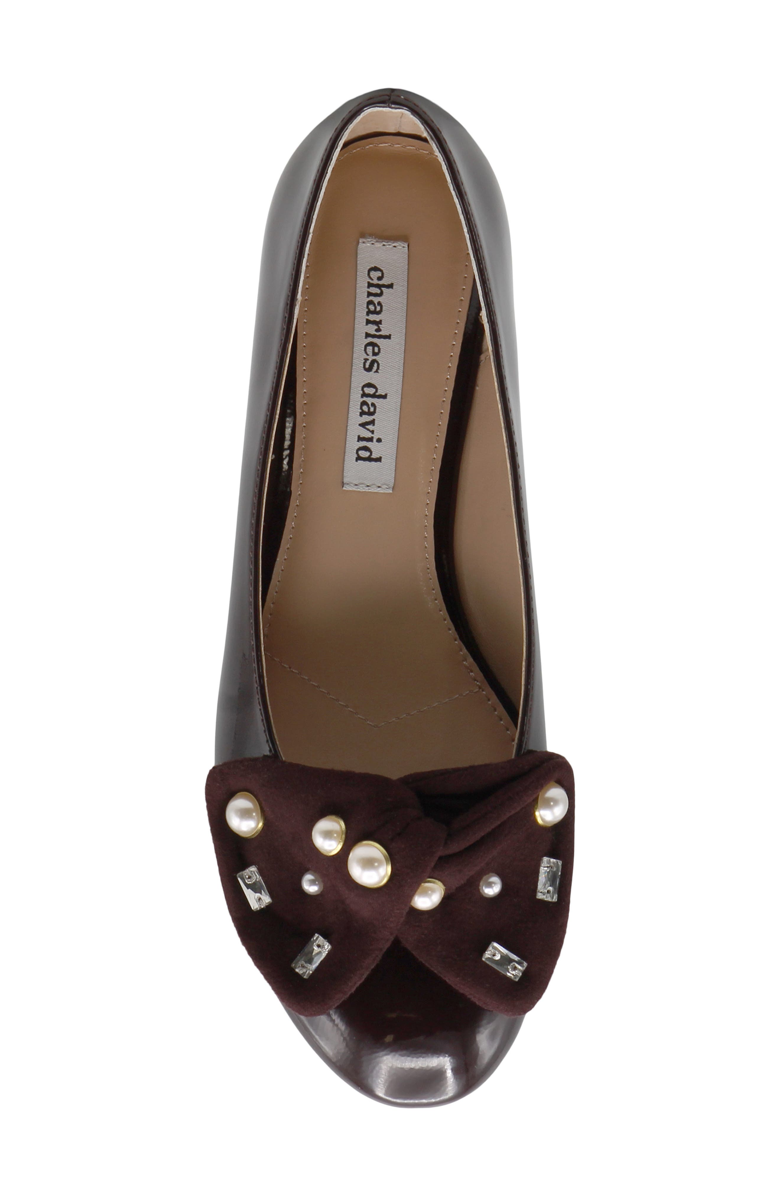 Charles David Breck Pump, Alternate, color, Brown