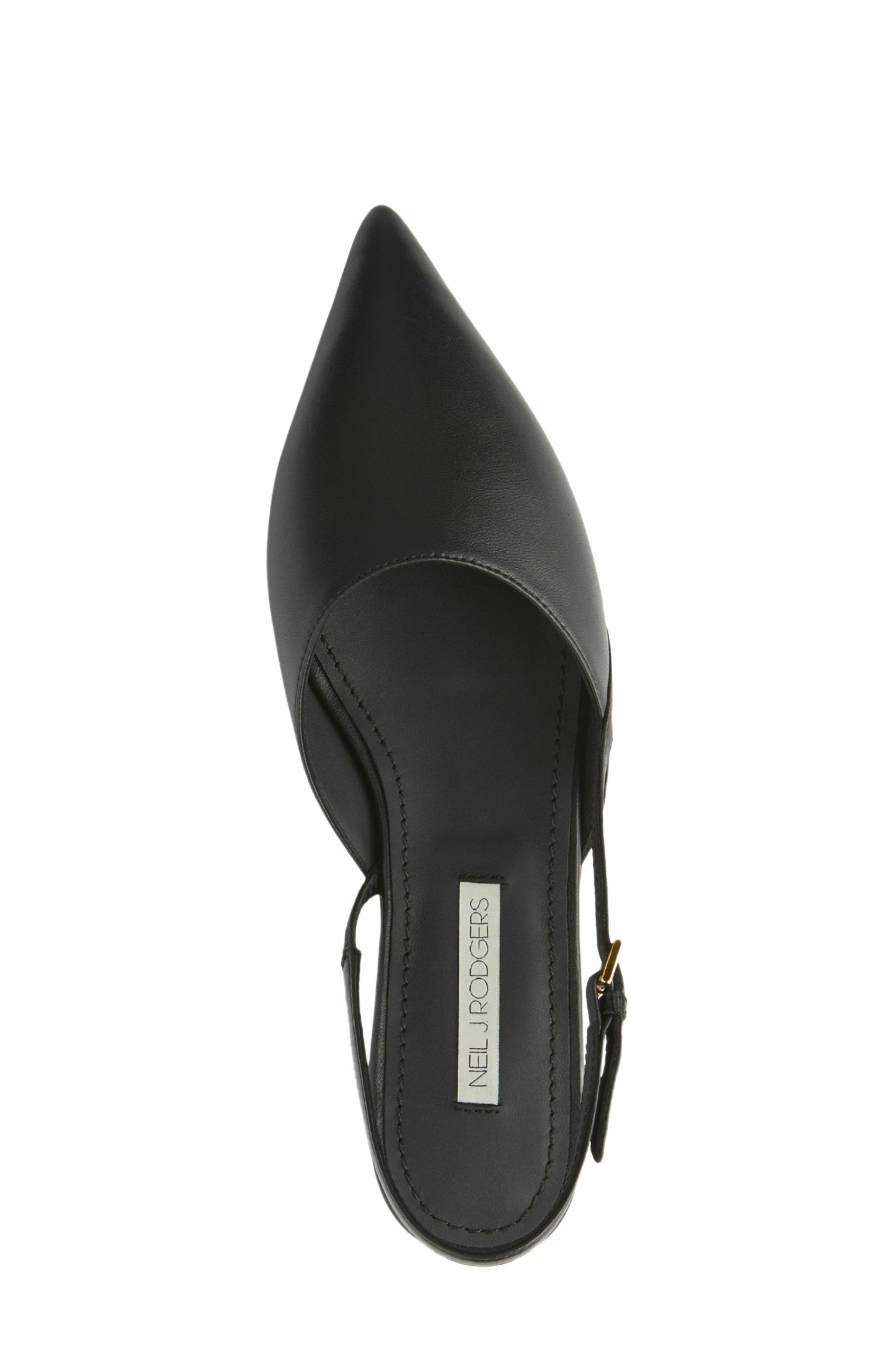 Hannah Flat, Alternate, color, Black Nappa
