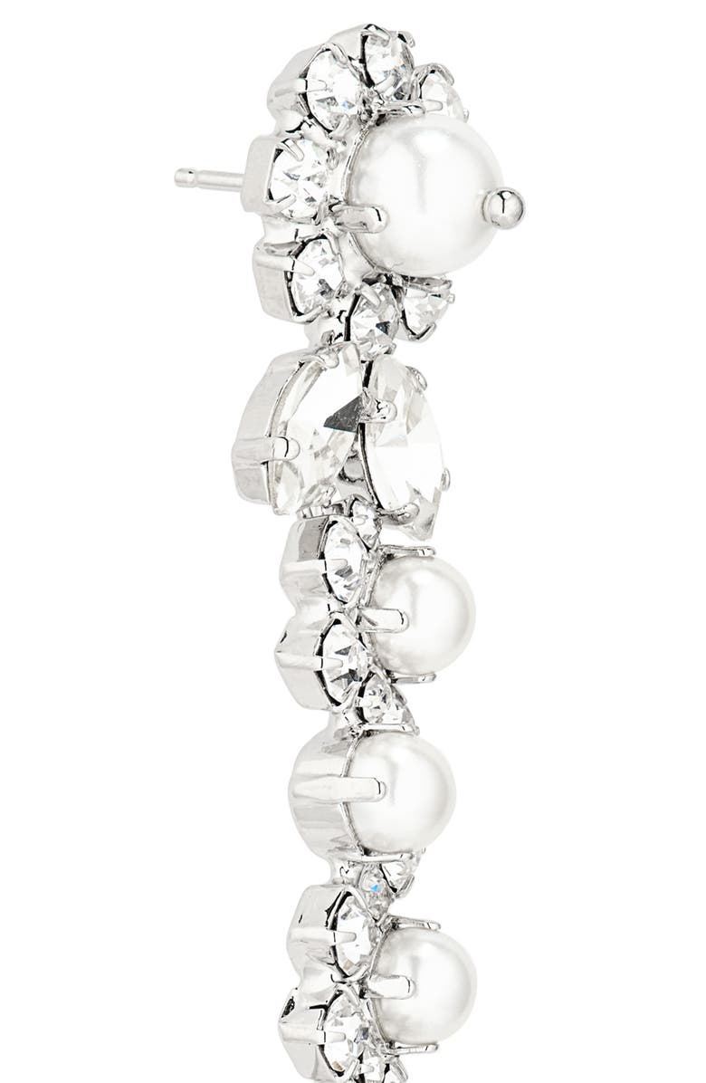 Simone Rocha Drip Drop Earrings, Alternate, color, Crystal/ Pearl
