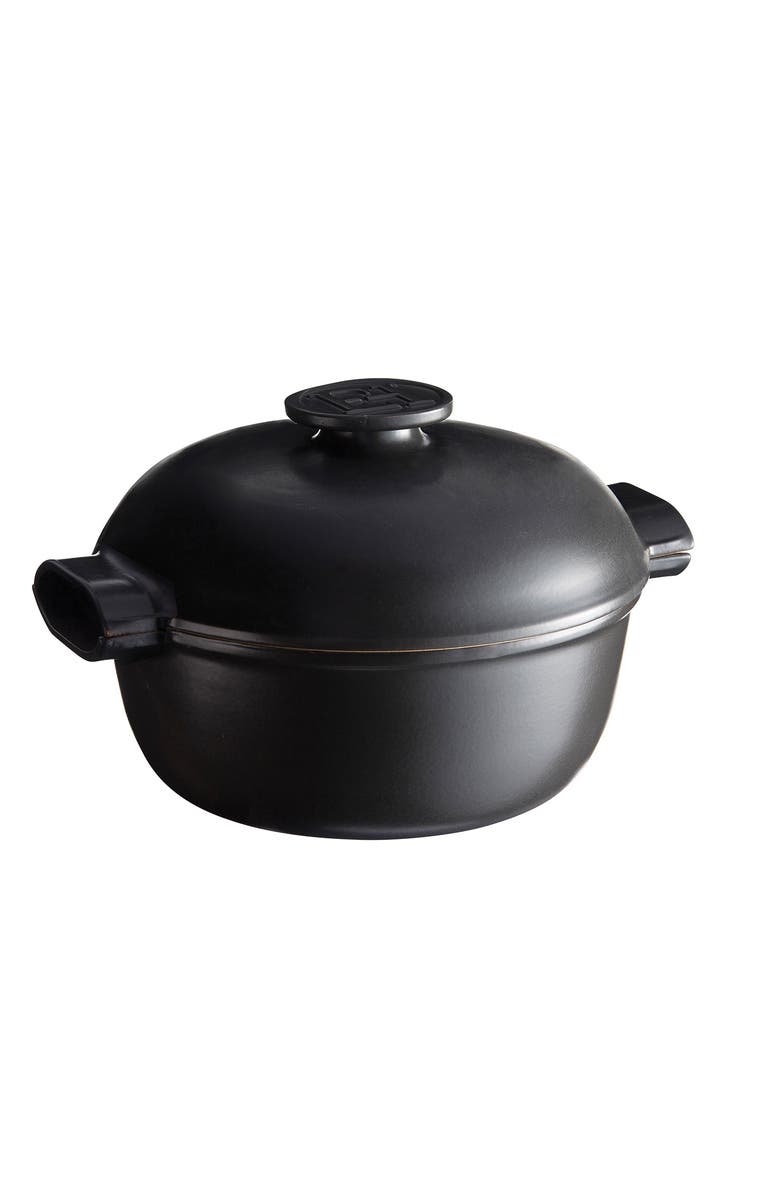 Emile Henry Delight 4.25 Quart Round Dutch Oven, Slate, Main, color, Slate