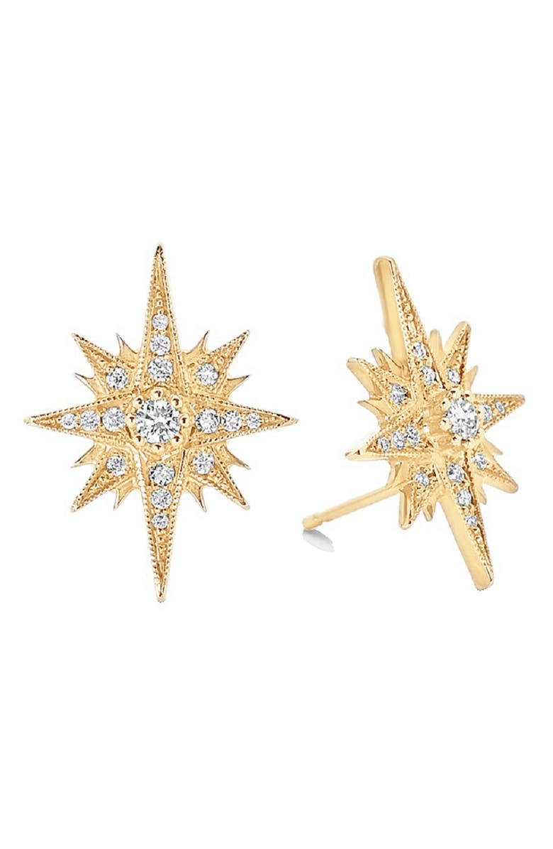 Sara Weinstock Gretta Diamond Starburst Stud Earrings, Main, color, 
