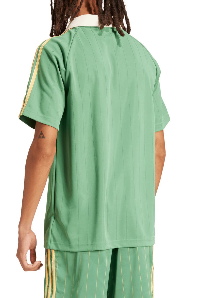 3-Stripes Pinstripe Jersey, Alternate, color, PRELOVED GREEN
