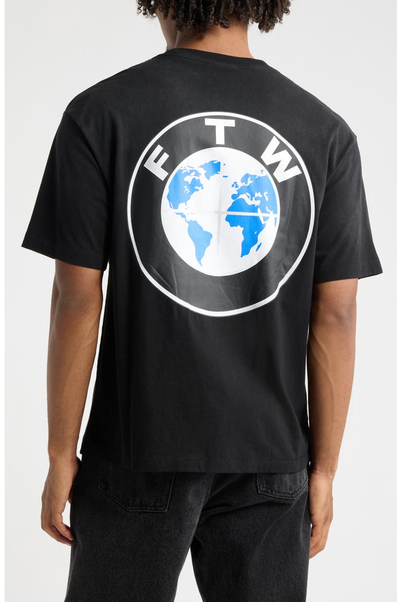 F the World Graphic T-Shirt, Alternate, color, BLACK