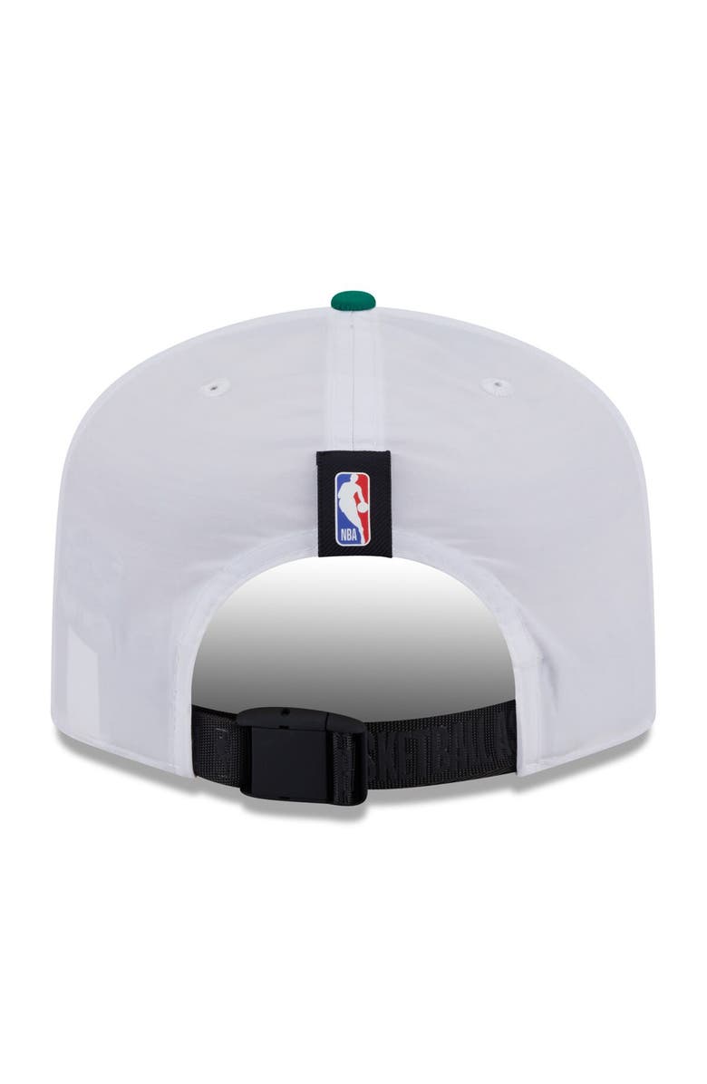 New Era Men's New Era White/Kelly Green Boston Celtics 2025 NBA Draft On-Stage Nylon 19TWENTY Adjustable Hat, Alternate, color, White