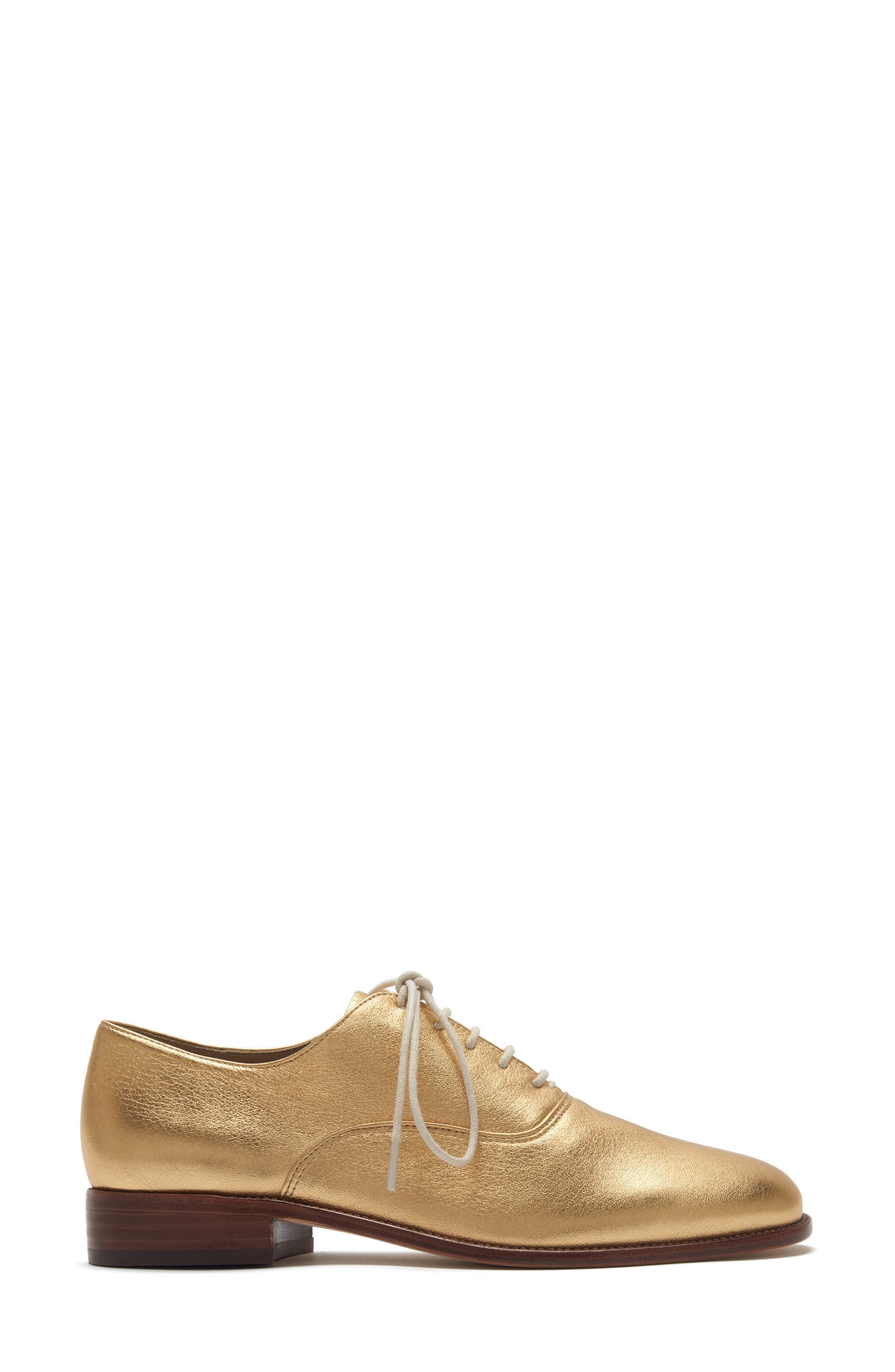 Emery Lace-Up Oxford, Alternate, color, ORO LEATHER