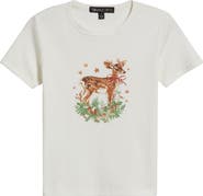 Vinyl Icons Doe Holiday Cotton Blend Graphic T-Shirt