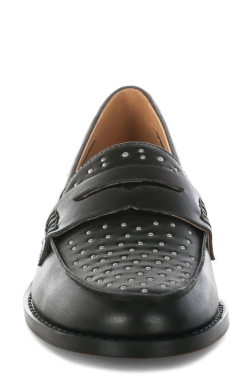 Rag & Co Women's Raisa Stud Embellished Penny Loafers In Black In Black